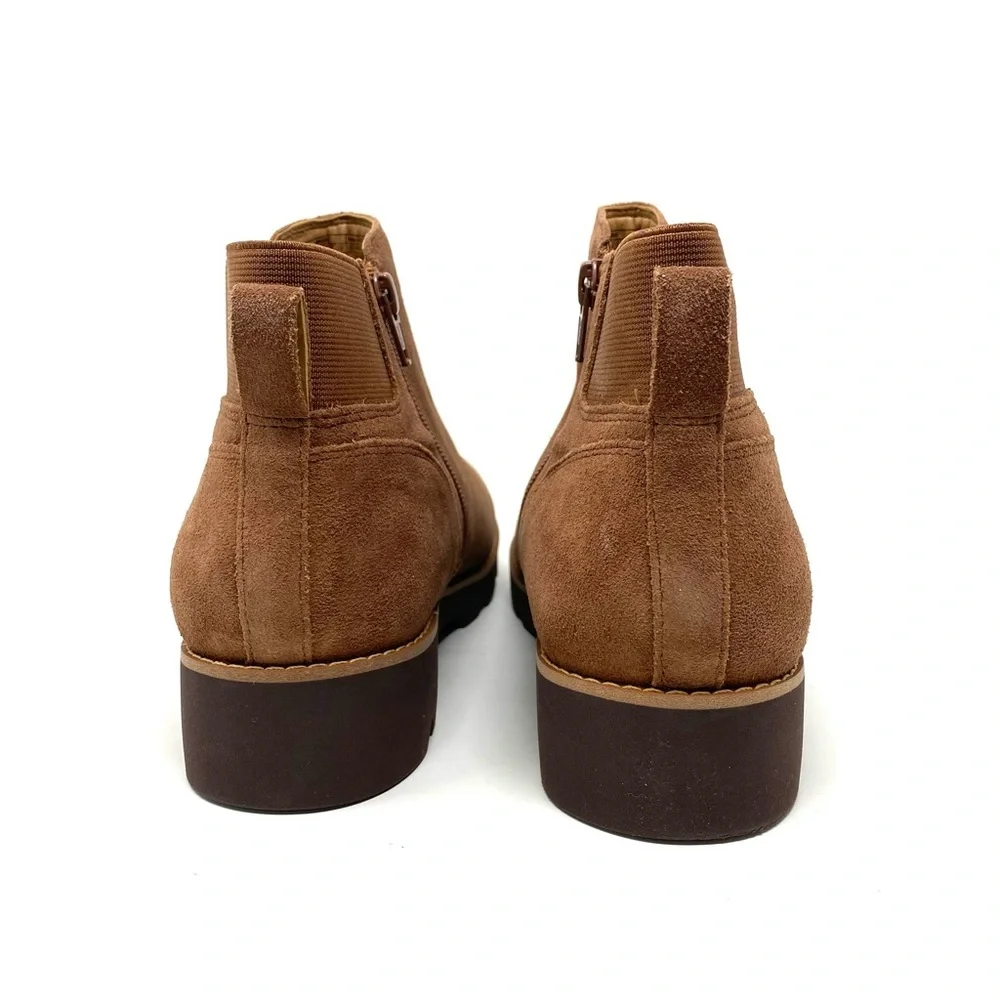 Vionic Brionie Monks Robe Suede Ankle Boots